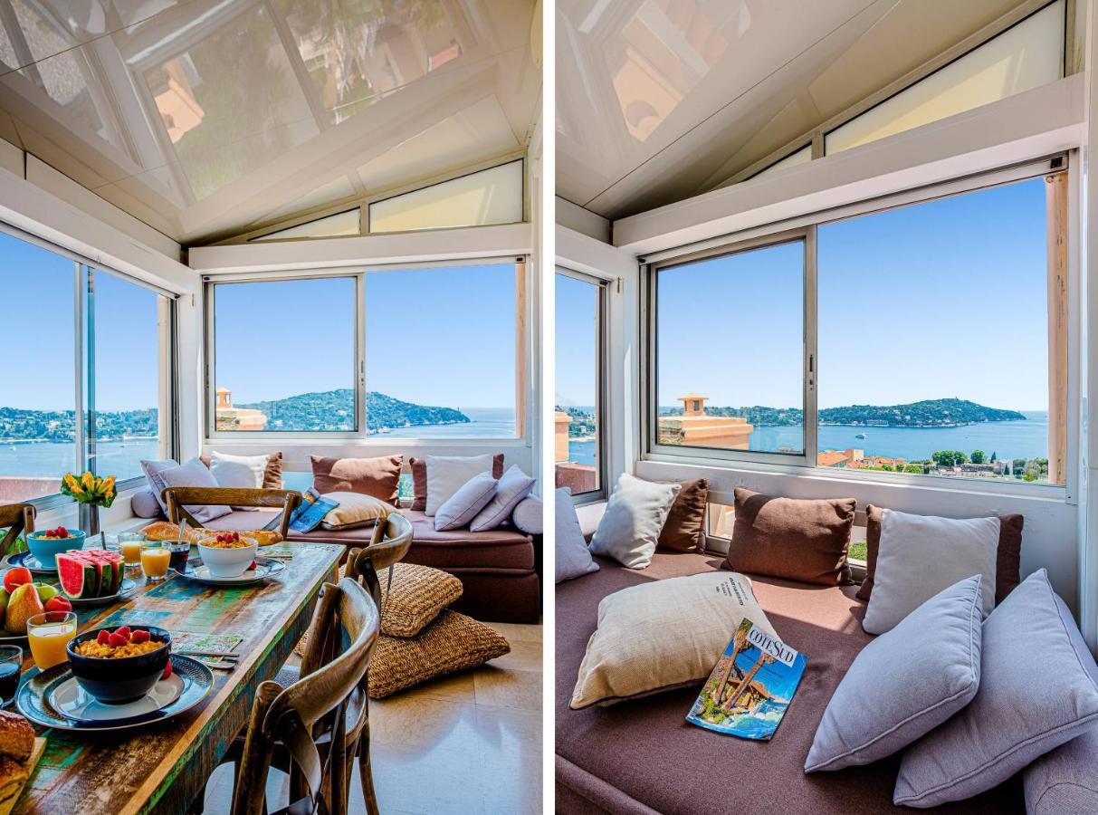 My Casa - Villefranche Cauvin - Panoramic Sea View Ac Kültér fotó